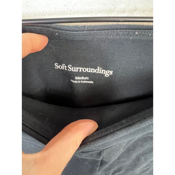 Soft Surroundings Women's High-Waist Leggings Stretch Black Size Medium - Picture 4 of 7